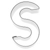 Ausstecher Buchstabe 'S', 6 cm, Ausstechform Buchstabe, Förmchen Edelstahl
