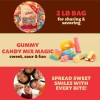 iLike! Gummy Candy Mix 2-Pound Bag, Peach Rings, Pencil Bites,