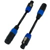 CESS-273 Speakon Mono Bridge Mode Adapter Cable, 2-Pack