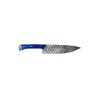 Breliser 3-Piece Diamond-Hammered Damascus Knife Set, Blue Pakkawood Handle -