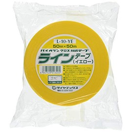 ダイヤテックス(Diatex) パイオラン ラインテープ 50mm幅 黄 L10YE50MM