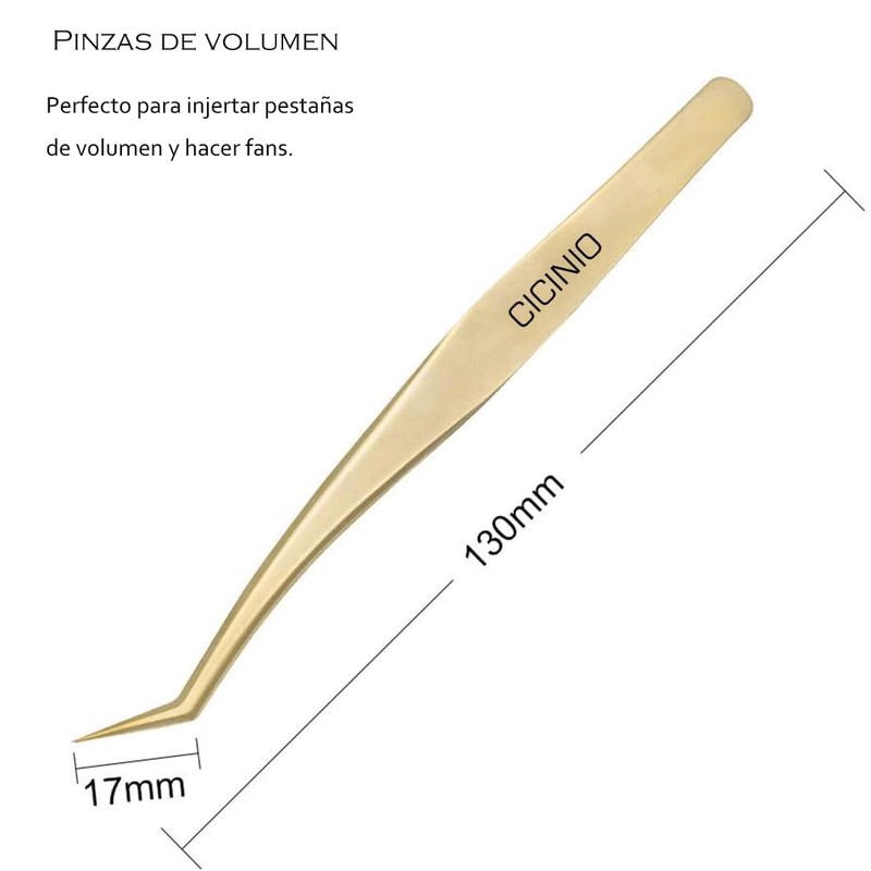 Pinzas de Extensión de Pestañas, Pinzas de Pestañas de Alta