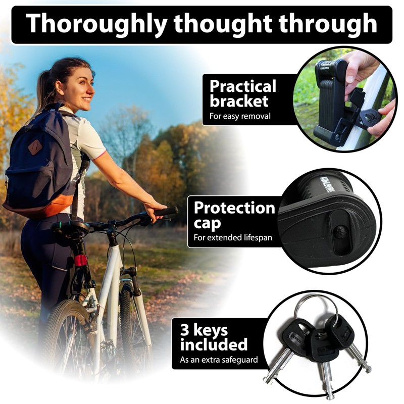 KOHLBURG Security Folding Lock only 2.2 lbs - 35" Foldable