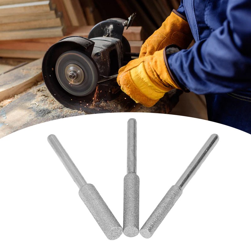 30Pcs Chainsaw Sharpener Stone 4.0mm 4.8mm 5.5mm Emery Grinding File
