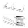 QWORK 2-Pack T-Shirt Bag Rack Wall Mount, Chrome-Plated Metal T-Shirt
