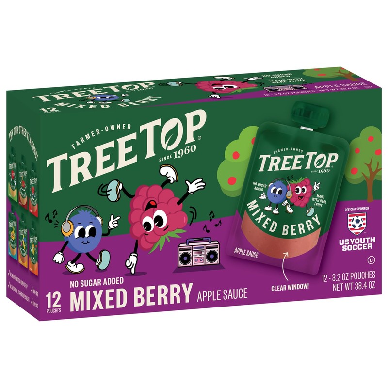 Tree Top Applesauce Pouches (3.2 Ounce (Pack of 12), Mixed