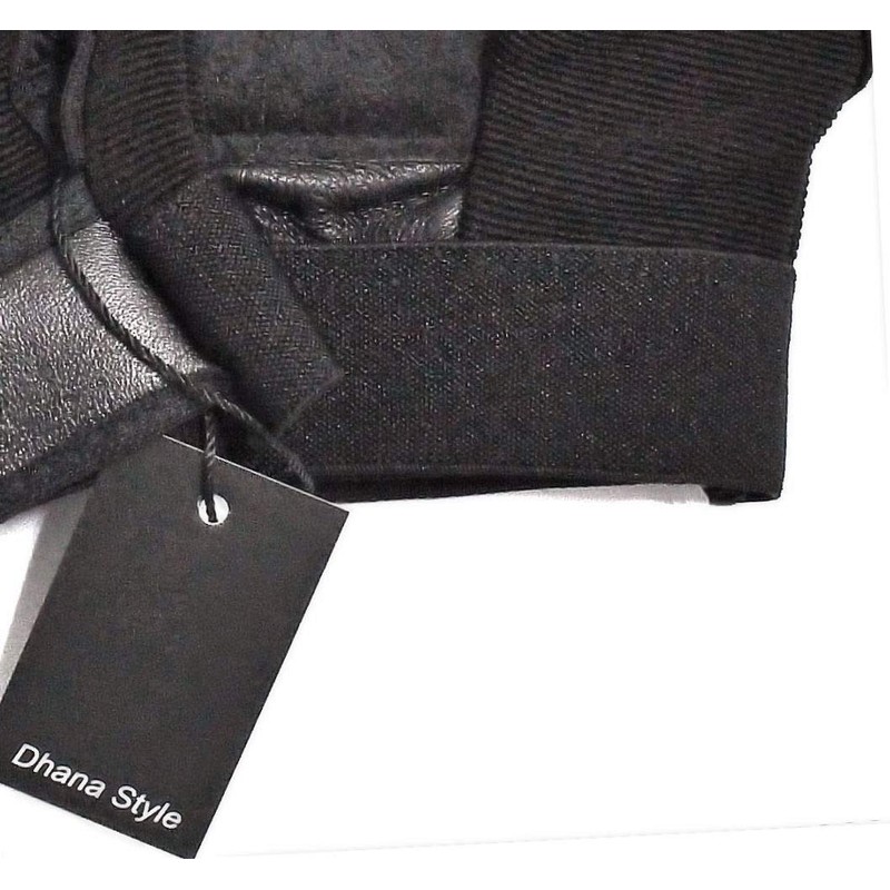 Dhana Style HF-WA Half Finger Tactical Gloves, Soft Leather, Fingerless,