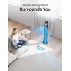 Dreo Tower Fan for Bedroom, 90° Oscillating Fans that Blow