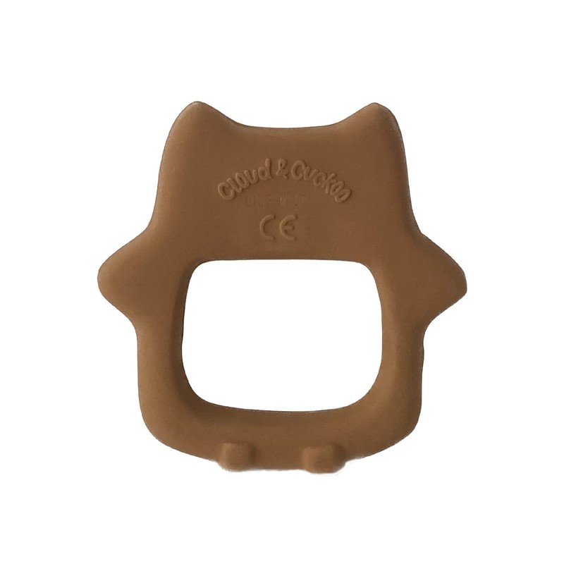 Cloud and Cuckoo My Friend Hoot Teether | Natural Rubber