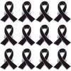 12 Pcs Funeral Ribbons Memorial Ribbon Black Awareness Ribbon Funeral