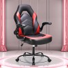 HOMEFLA Computer Gaming Desk Chair Ergonomic Lumbar Support with Flip-up