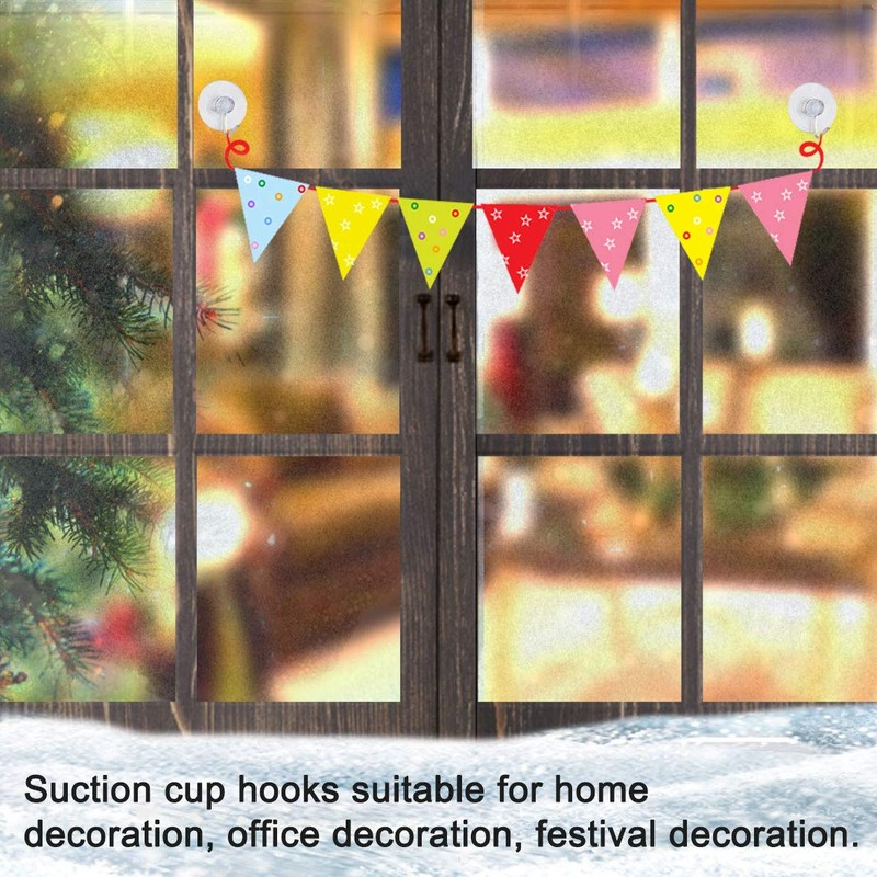 uxcell 12pcs Suction Cup Hooks 1 Inch Diameter Wall Hooks