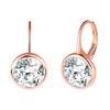 CONILOK Zircon Earrings Silver 925 Hoop Earrings Silver/Rose Gold/Gold/Blue/Purple/Red/Pink 10