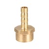 sourcing map Brass Barbed Pipe Plug Adapter 6 mm Barb