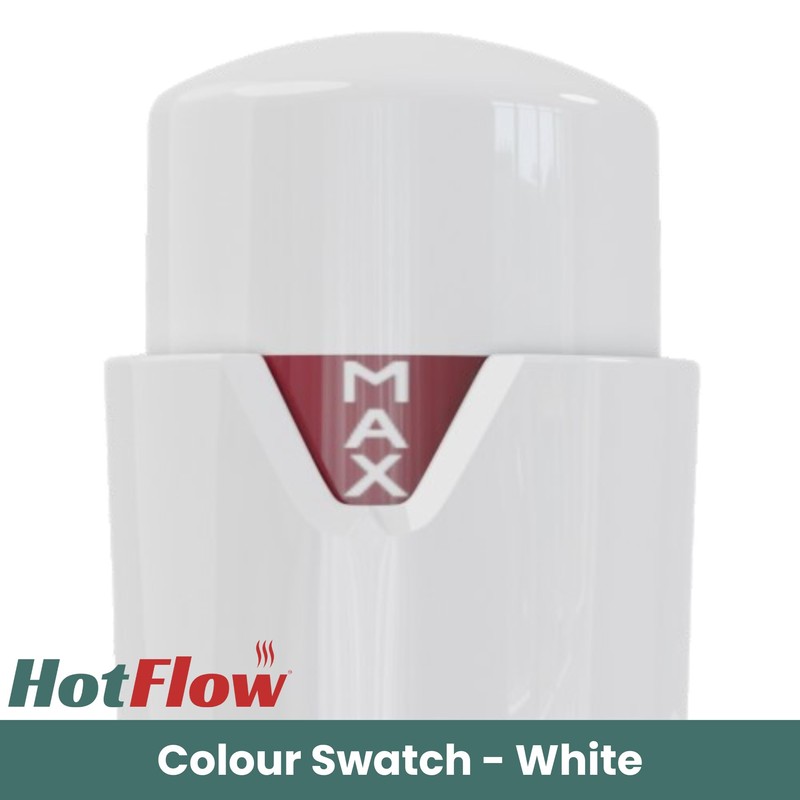 Hot Flow All-White Estuary Angled TRV Thermostatic Radiator Valve (Pair)