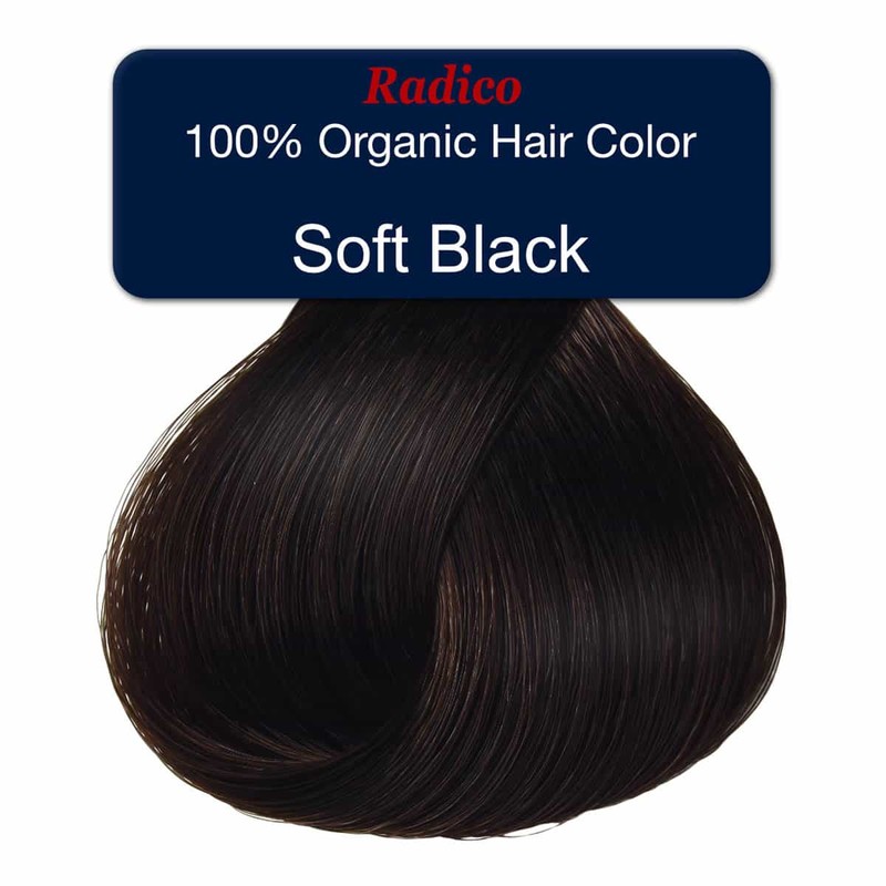 Radico Organic Hair Colour - Soft Black, 100g
