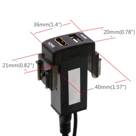 USB Input Port & HDMI Input Port Audio Parts Switch Hole Panel for Nissan Nissan