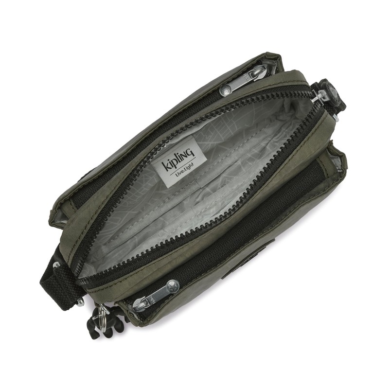 Kipling Women's Abanu Crossbody, Green Moss, 20x13.5x7.5 Centimeters (B x