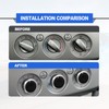 3 pcs Air Conditioning Knob Control Switch Compatible with Ford