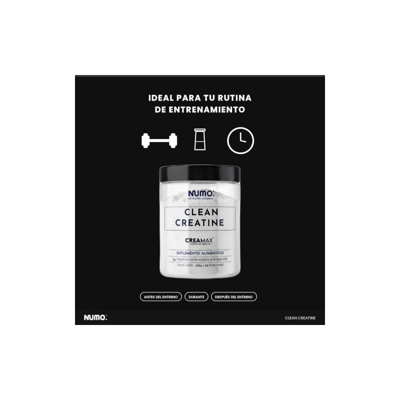 NUMO Creatina Monohidratada Micronizada CREAMAX 300g | 60 Porciones |