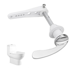 yongyongbuy Toilet Flush Handle – Alloy Cistern Lever Replacement Kit, Victorian Style Universal Fit