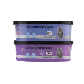 Cartridge Compatible with Your Cat Genie Litter Standard,Plus and XL Cat Litter Pail Refills,28FT 2-Pack/Superior Odor Control