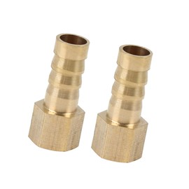 TUCKBOLD 8mm Hose ID 1/8'' NPT Female Brass Hose Barb Fitting for Car 2pcs Automotive Parts