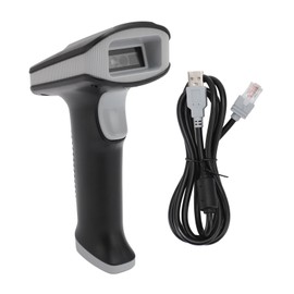Handheld Barcode Scanner USB Interface 120FPS Button Auto Sensing Continuous Mode Wired Barcode Reader for 1D 2D QR Code