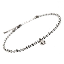 ZENONSONG Surgical Stainless Steel Silver Color Chain Anklet, Silver