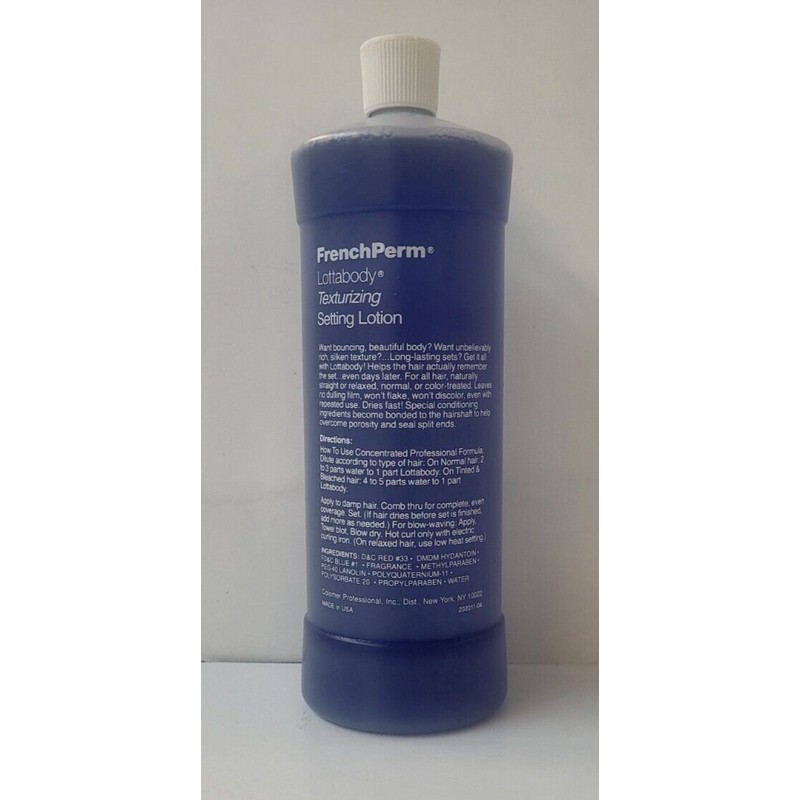 Lottabody FRENCH PERM Lottabody Texturizing Setting Lotion ~ 32 fl.