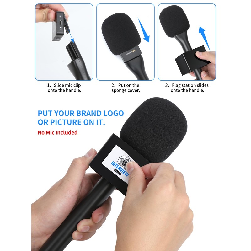 YOUSHARES Lavalier Microphone Handle for RODE Wireless GO/GO 2/ME/Pro &