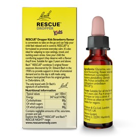 Rescue Remedy Night Kids Dropper (Raspberry), Soothing Support for Restful Nights, Flower Essences, to Support Your Child and Promote A Calming Bedtime Routine, Alcohol Free