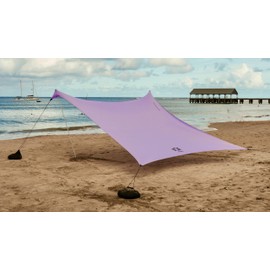Neso Tents Grande Beach Tent, 7ft Tall, 9 x 9ft, Reinforced Corners and Cooler Pocket (Lavender)