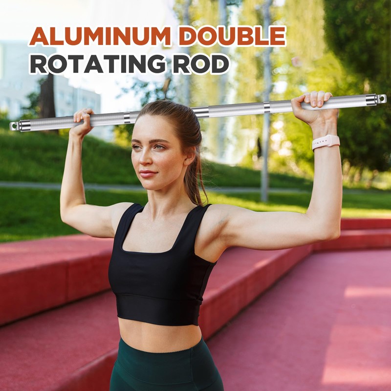 Blulu Aluminum Double Swivel Bar LAT Pull Down Bar Double