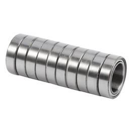 HilBeliFU 10Pcs 10x15x4mm Bearings, Double Shielded 6700ZZ Thin Bearing, Steel Deep Groove Ball Bearings, Sturdy Skateboard Bearing for Motor Instrument Equipment Different Project