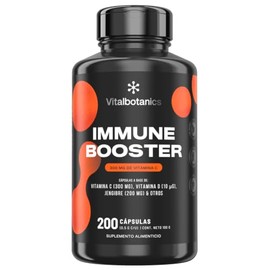 Vitamina C, D3, Zinc, Equinácea, Ajo, Jengibre y Cúrcuma VITAL BOTANICS                                                                               
