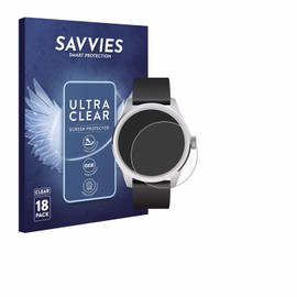 Savvies Pack of 18 Screen Protectors for Withings ScanWatch 2 (42 mm) Ultra Transparent