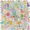 100PCS Cute Dinosaur Small Stickers, Funny Cartoon Animal Aesthetic Decals,