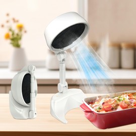 Wyrzpuhl Portable Range Hood Kitchen - Foldable Desktop Exhaust fan for Cooking Indoor BBQ Hot Pot and RV Kitchens Low Noise