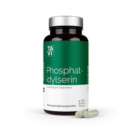 TAVI® Phosphatidylserine | 120 Capsules | Vegan | High Dose + Highly Concentrated | Hergestellt und laborgeprüft in Deutschland
