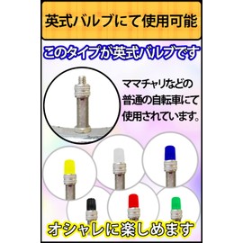 reiri Bicycle Air Valve Caps Resin (12 Mixed Pieces), 2 Each x 6 Colors = 12 Pieces Total