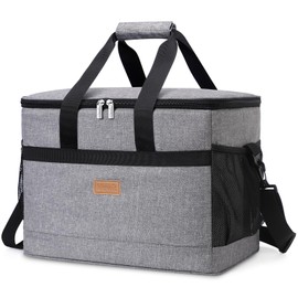 Lifewit Cooler Bag 50 Cans Collapsible and Insulated Large Lunch Bag Leakproof Soft Cooler Portable for Camping/BBQ/Family Outdoor Activities, Gray