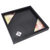 Ishida 52144 Kyo-Yuzen Horn Tray, Black, 7.1 inches (18 cm)