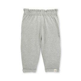 Burt's Bees Baby Knit Jogger Pants, Baby Sweatpants, 100% Organic Cotton Infant Bottoms, Grey, 12 Months