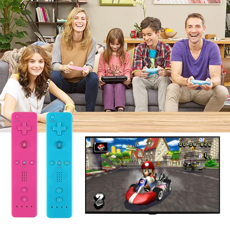 Tevodo Wii Remote Controller, 2 Packs Upgrade Wireless Controller Compatible