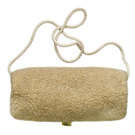 SamWo, Sheep's Wool Muff Made of Natural Merino Virgin Wool from Living Sheep, caramel
