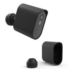 HOLACA Protective Silicone Cover for AOSU Wireless Camera Pro/Max, SolarCam Pro/Max, Anti-Scratch Skin for AOSU Security/Solar Cameras Wireless Outdoor(Black, 1 Pcak)