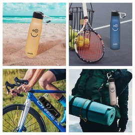 GOODIZ Insulated Thermal Double-Wall Stainless BPA-Free Steel Bottle Flask 600ml (Purple)
