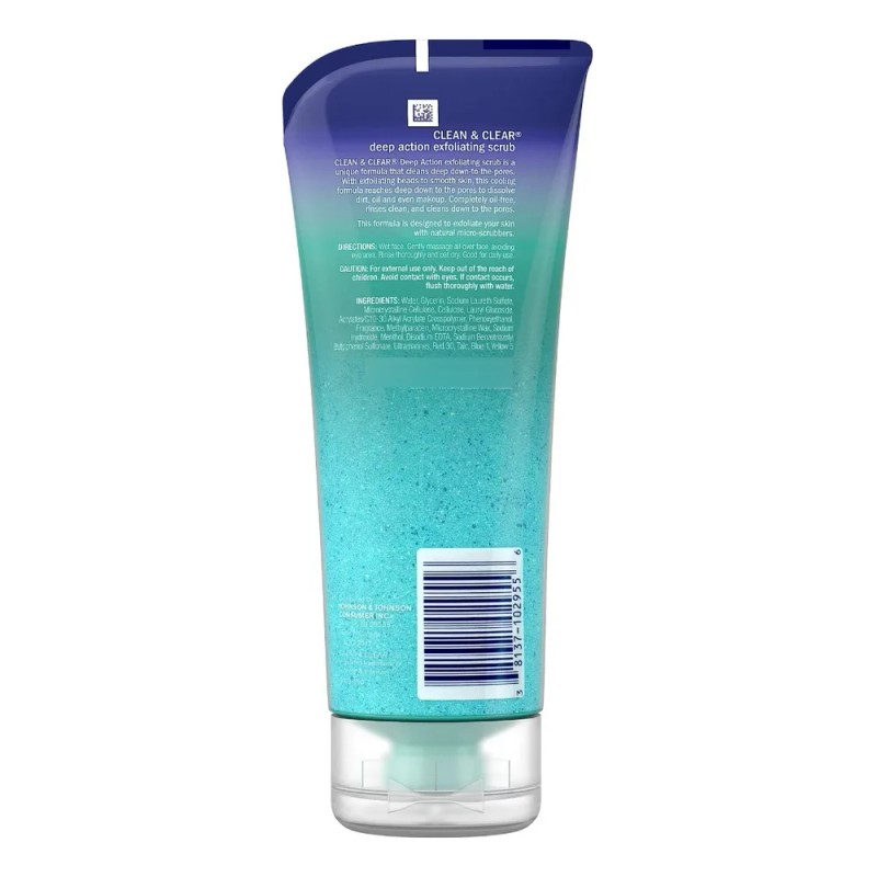 Exfoliante Facial Clean & Clear Deep Action Sin Aceite Hipoalergénico