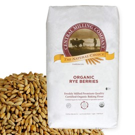 100% Organic Rye Berries - 25 lbs